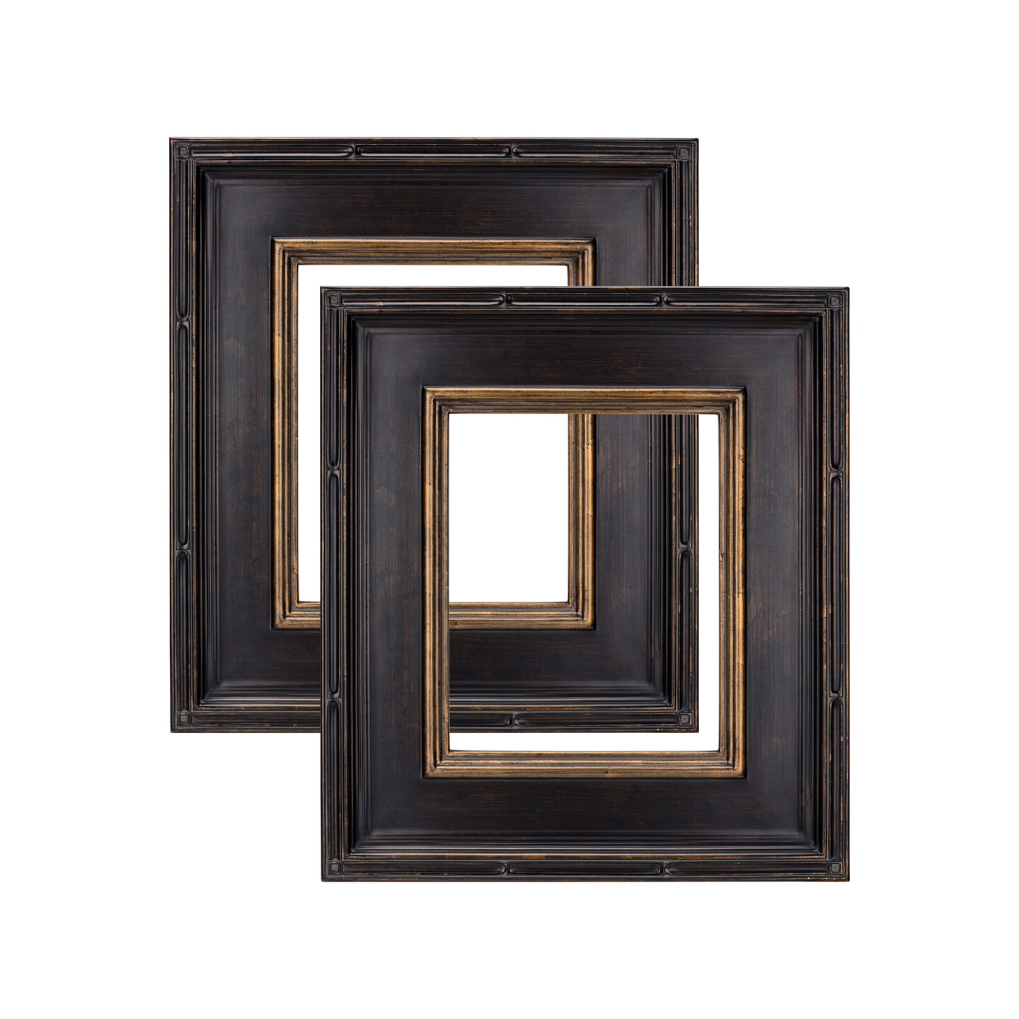 Creative Mark Museum Collection Black &#x26; Gold Plein Aire Frames - Museum Quality Plein Aire Frames for Photos, Artwork, Paintings, &#x26; More! - 2 Pack