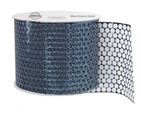 Honeycomb Ribbon Navy - 3 1/4" x 50 Yards - Homecoming Mum Supplies