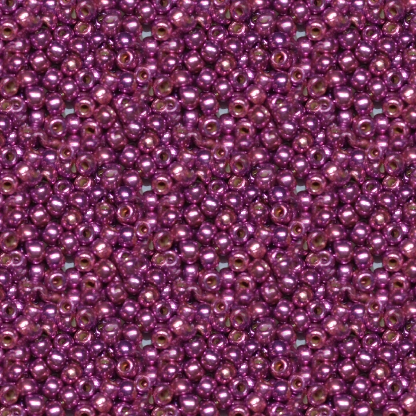 Toho 11/0 Round Japanese Seed Bead, #580PF, Magenta Galvanized PermaFinish
