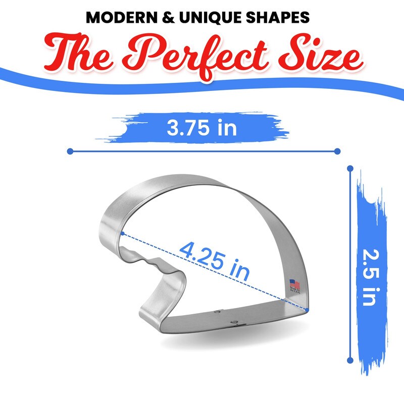 Wave Cookie Cutter 4.25", CookieCutter.com, Tin Plated Steel, Handmade in the USA
