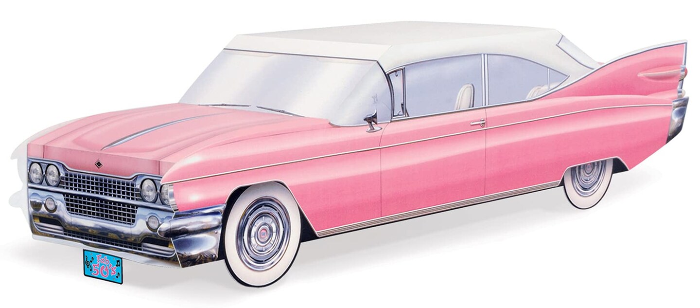 &#x22;Retro 3-D Car Centerpieces - Pack of 12 - Perfect for 50s Themed Parties!&#x22;
