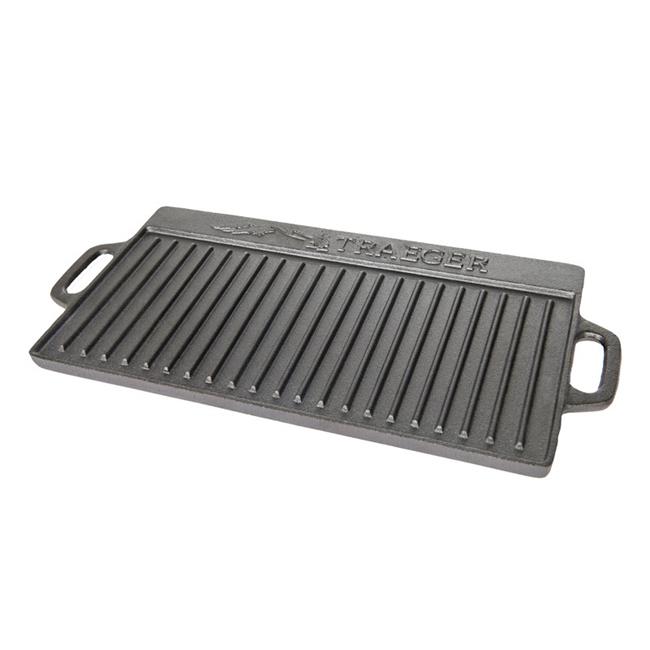Pre-Seasoned Cast Iron Griddle with Reversible Cooking Surface