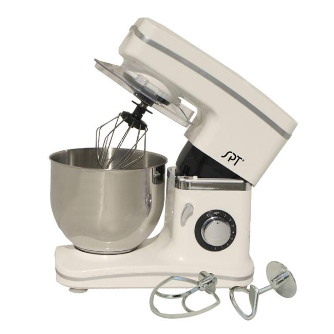 SPT 8-Speed Stand Mixer, White