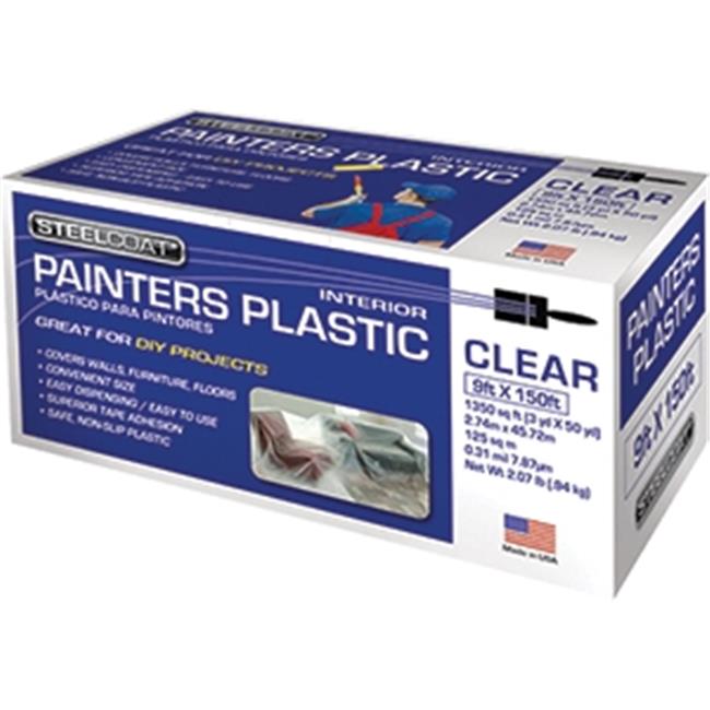 Steelcoat 9 x 150 ft. - 0.31 Mil Clear Steelcoat Painters Plastic