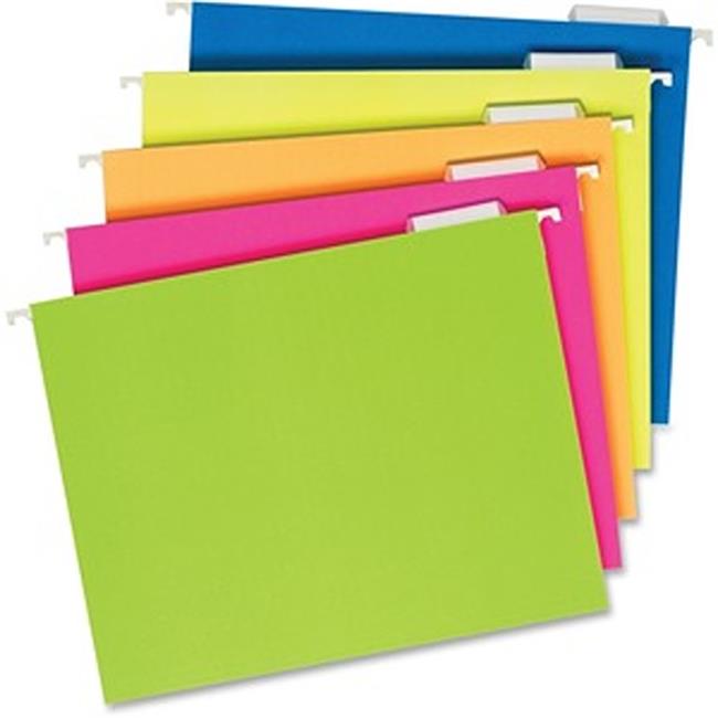 Pendaflex  Glow Hanging Letter File Folder, Assorted Color - Pack of 25