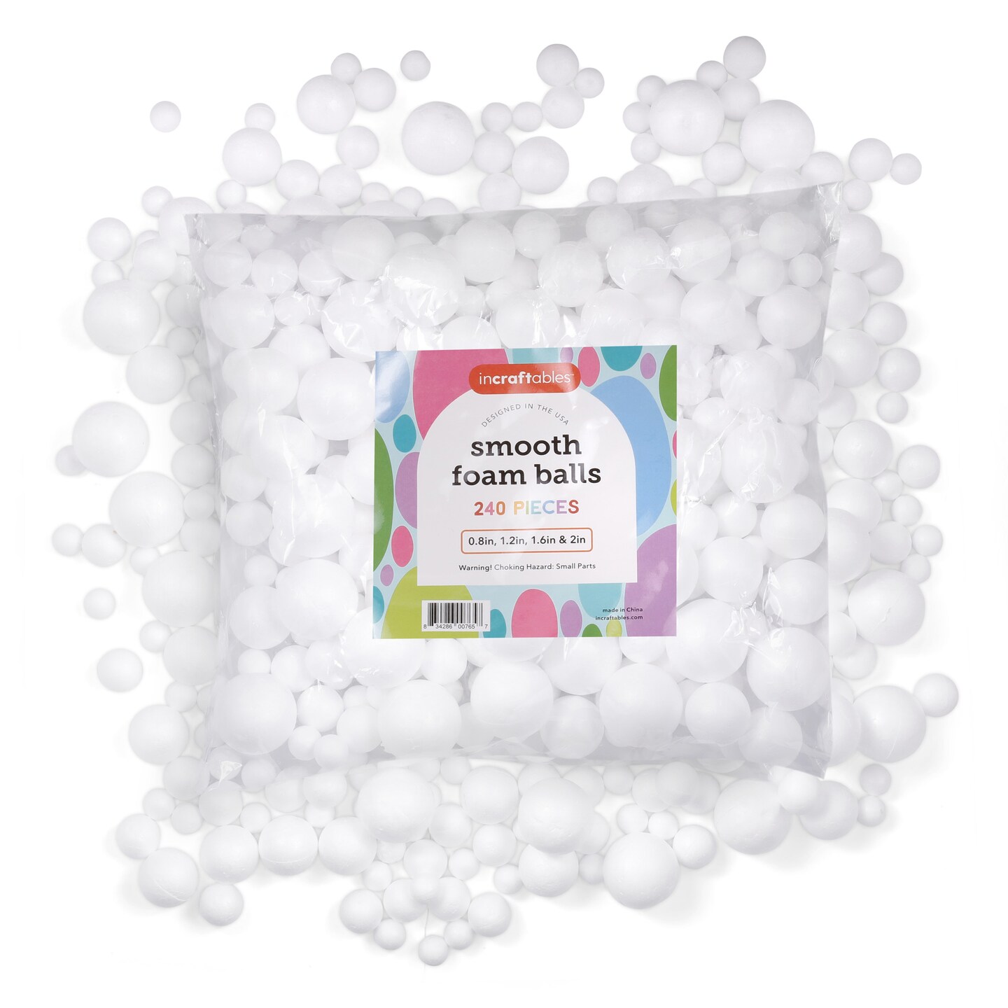 Bright Creations 24 Foam Balls And 24 Dowels Set For Arts And
