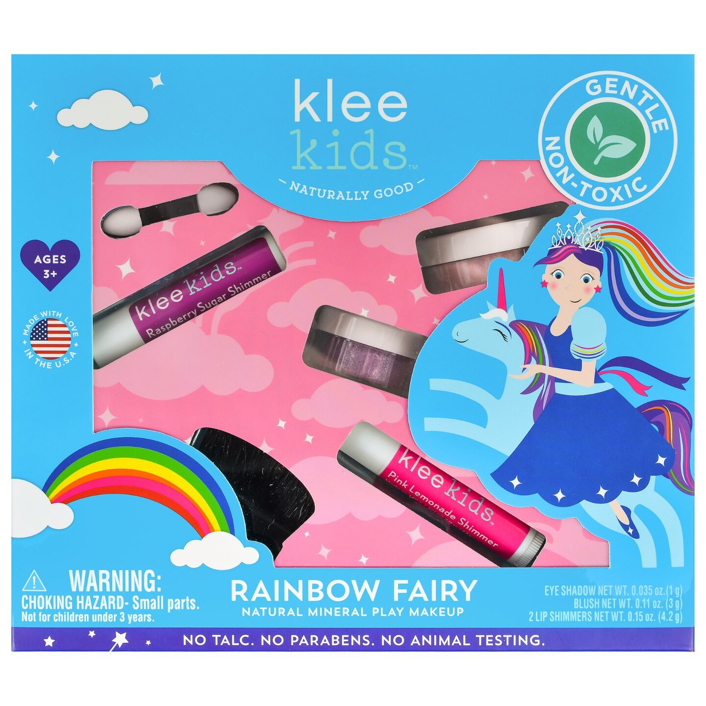 Klee Naturals Rainbow Fairy 4-PC Natural Play Makeup Kit