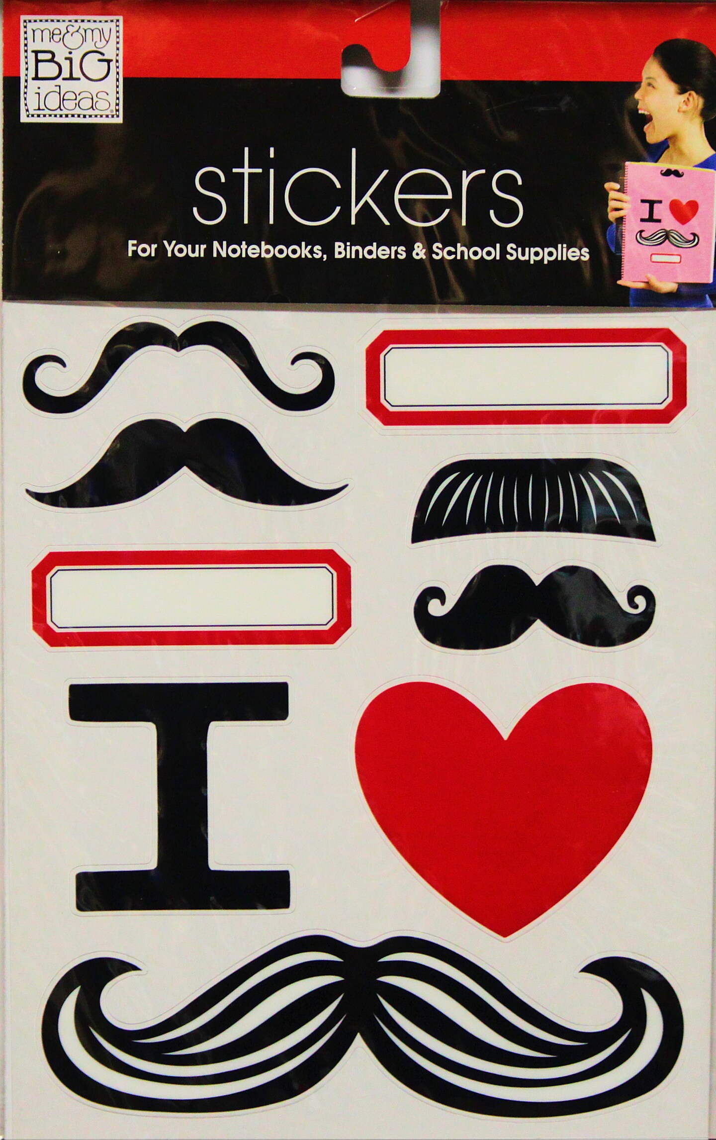 Me &#x26; My Big Ideas Mustaches Sticker Sheet
