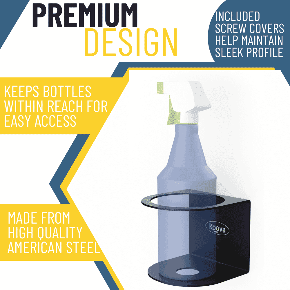Koova All-Purpose Spray Bottle Holder | Craft Workspace Paint Bottle Organizer