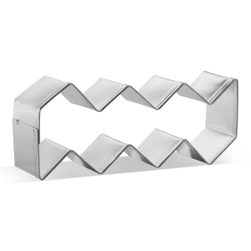 Chevron Cookie Cutter 4 1/8 in, CookieCutter.com, Tin Plated Steel, Handmade in the USA