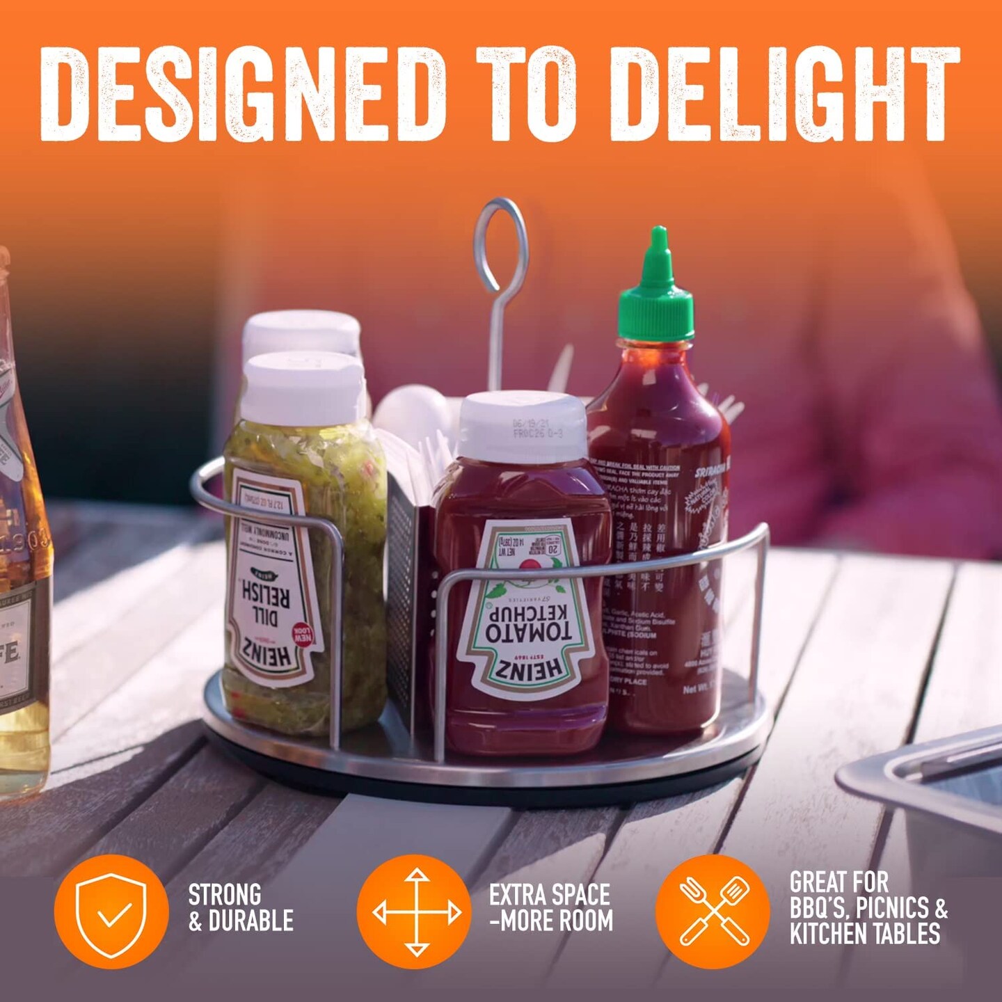 Yukon Glory Rotating Condiment Caddy