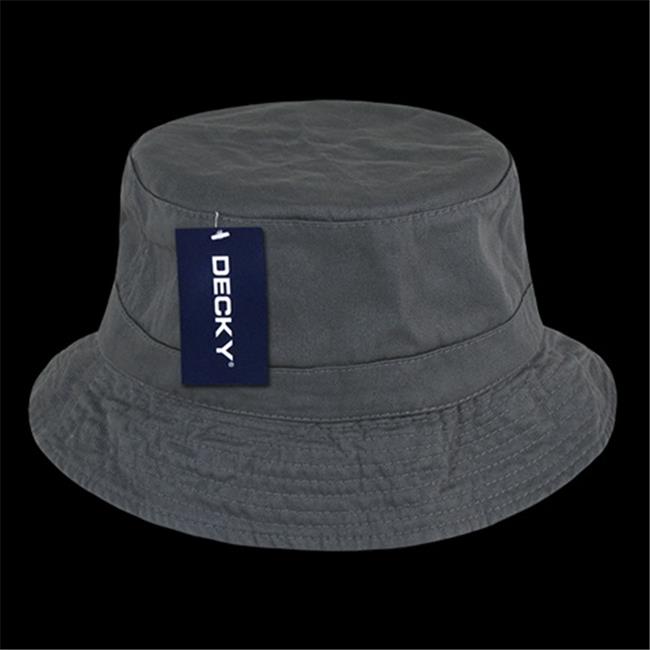 Decky 961 PL CHA 07 Polo Bucket Hat Charcoal Large Extra Large