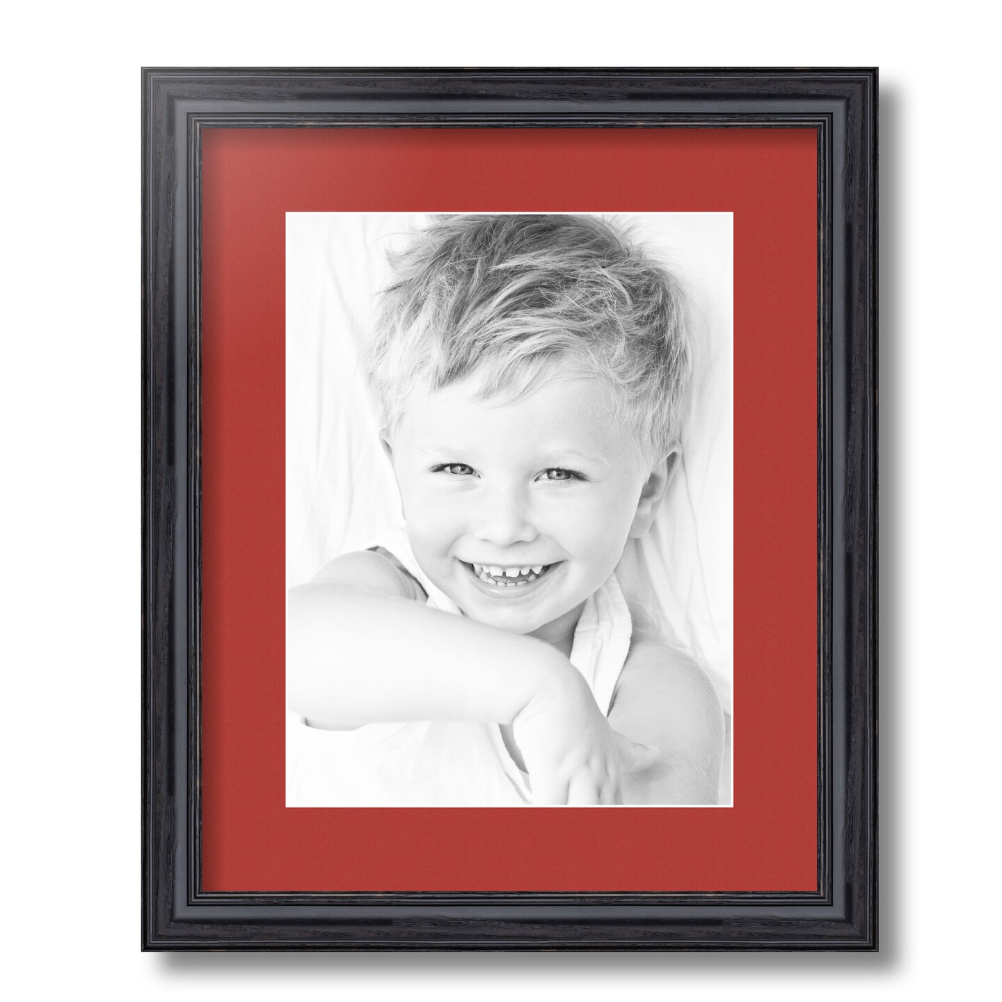 ArtToFrames 13x16&#x22; Matted Picture Frame with 9x12&#x22; Single Mat Photo Opening Framed in 1.25&#x22; Black and 2&#x22; Mat (FWM-4083-13x16)