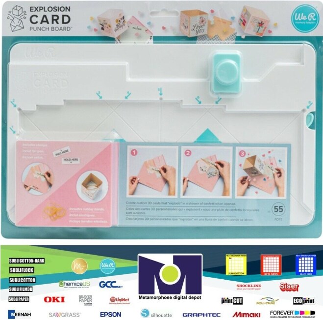 We R Memory Keepers Explosion Card Punch Board - 60000104 by American Crafts