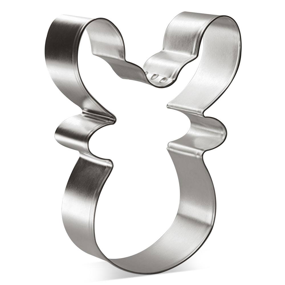 Reindeer Face Cookie Cutter 3.75 in B1582, CookieCutter.com, Tin Plated Steel, Handmade in the USA