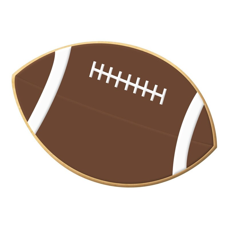 Football Cookie Cutter 4.25", CookieCutter.com, Tin Plated Steel, Handmade in the USA