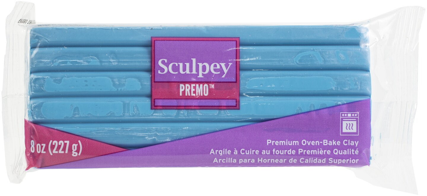 Sculpey Premo Polymer Clay 8oz-Turquoise
