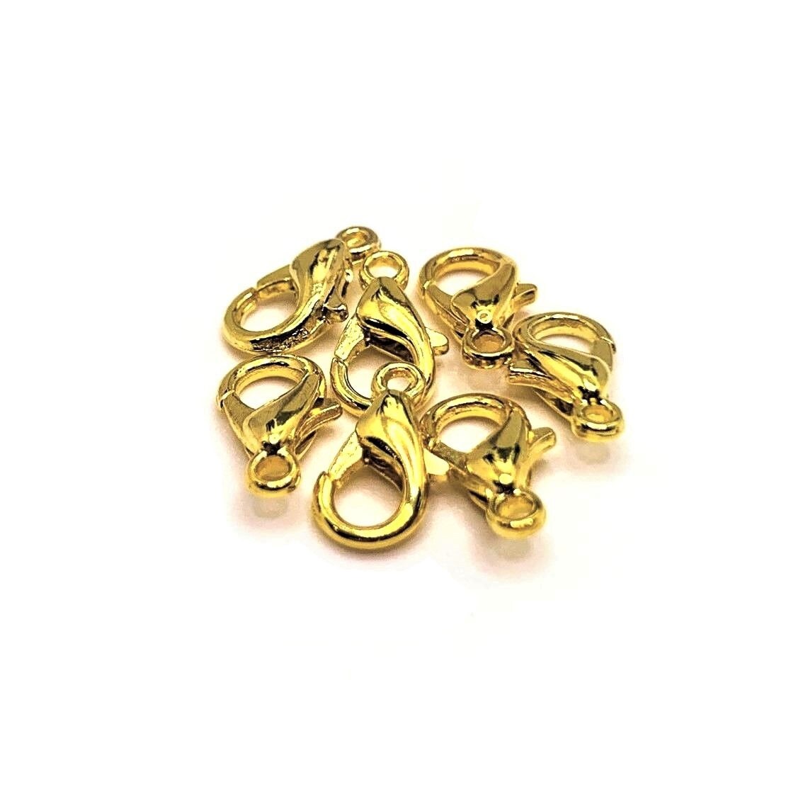100 or 500 Pieces 6 x 10 mm Gold Plated Lobster Claw Clasps Michaels