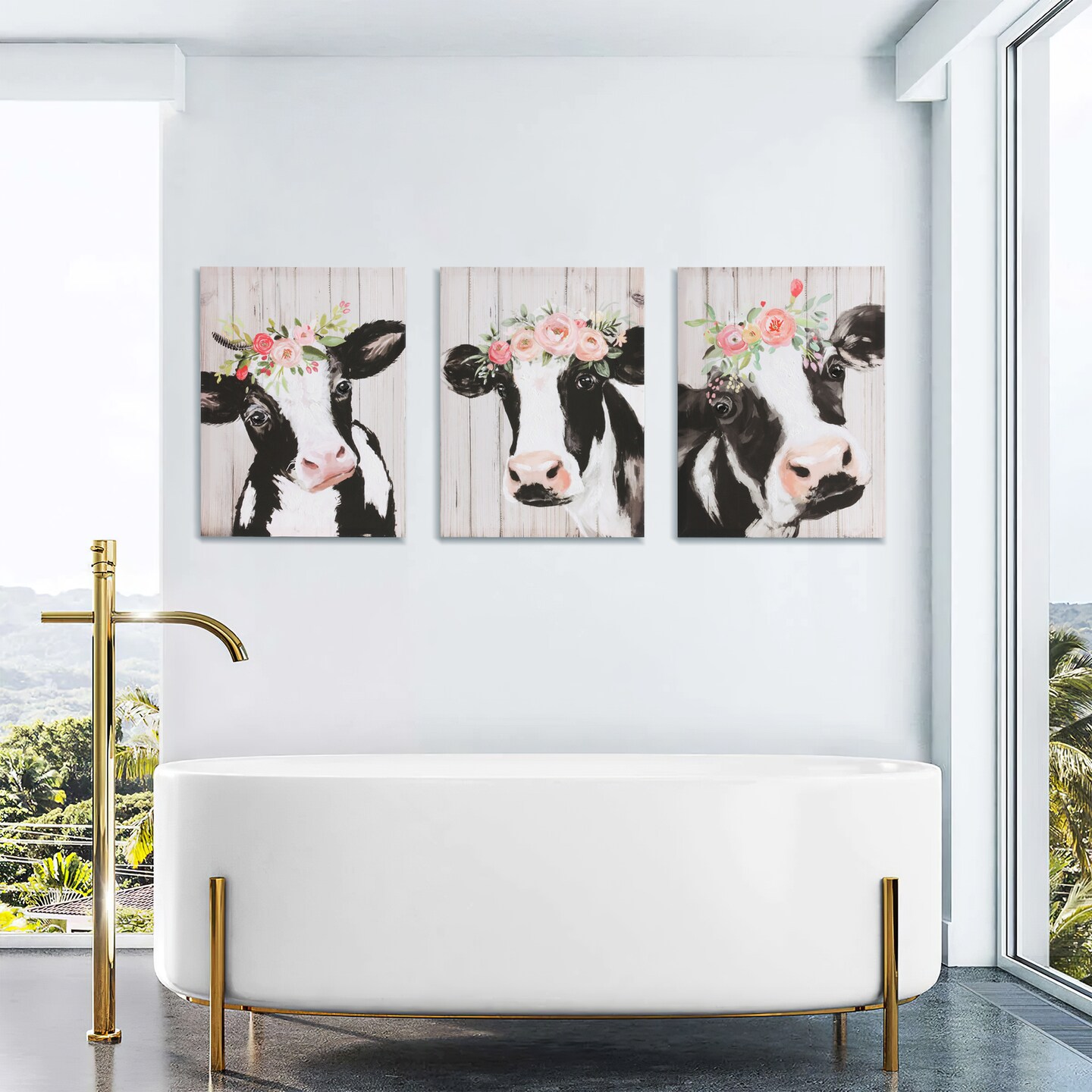 Animals Pictures Wall Decor Canvas Wall Art 3 Piece Framed Wall Art