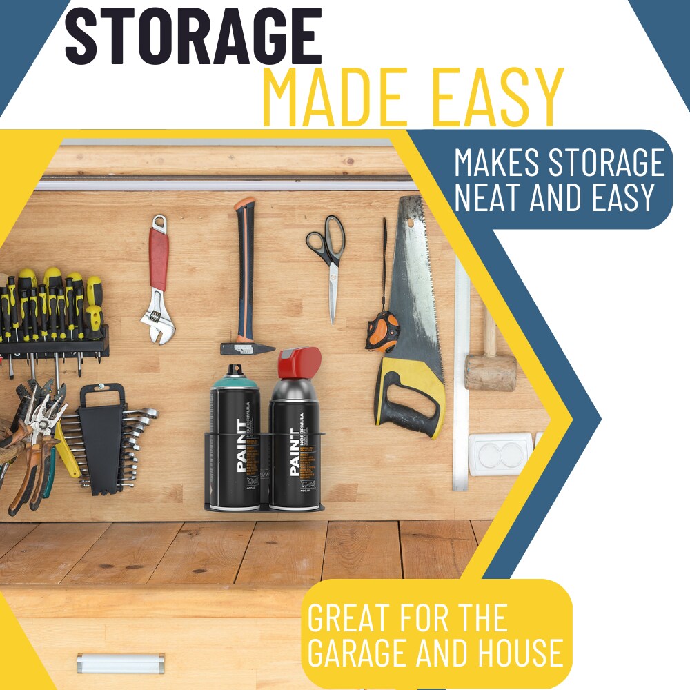 Aerosol Spray Can Holder | Craft Workspace Paint Bottle Organizer