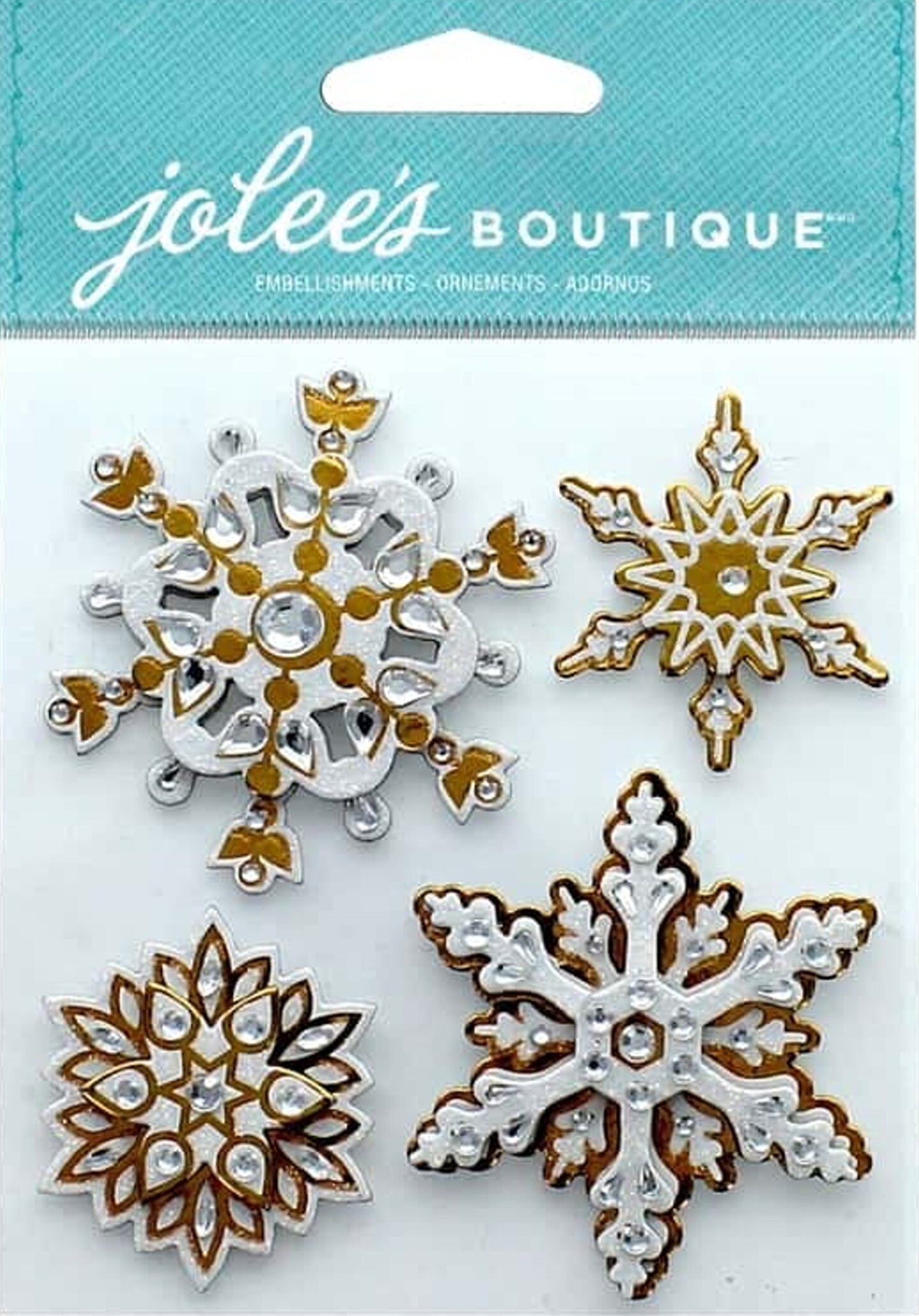 Jolee&#x27;s Boutique Bling Snowflakes Dimensional Stickers