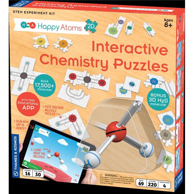 Happy Atoms 585005 Happy Atoms 2D Interactive Chemistry Puzzles | Michaels