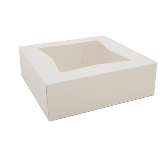 CPC 10 x 10 x 2.5 White Bakery Box - Case of 250