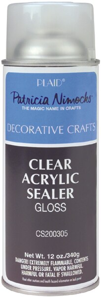 Plaid Clear Acrylic Sealer Aerosol Spray 12oz-Gloss