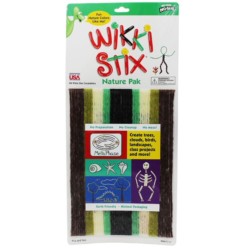 Wikki Stix&#xAE;, Nature Colors, Pack of 48