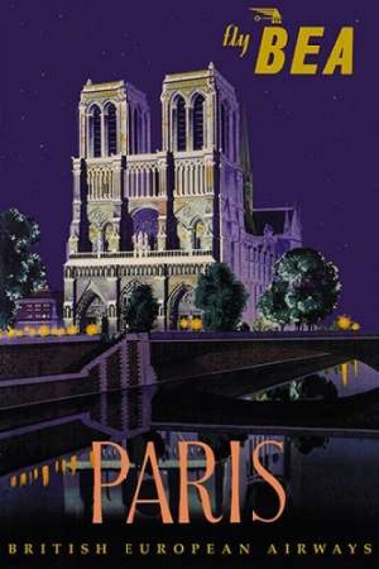 Fly BEA Paris Poster Print by  Dapne Padden - Item # VARPDX382136