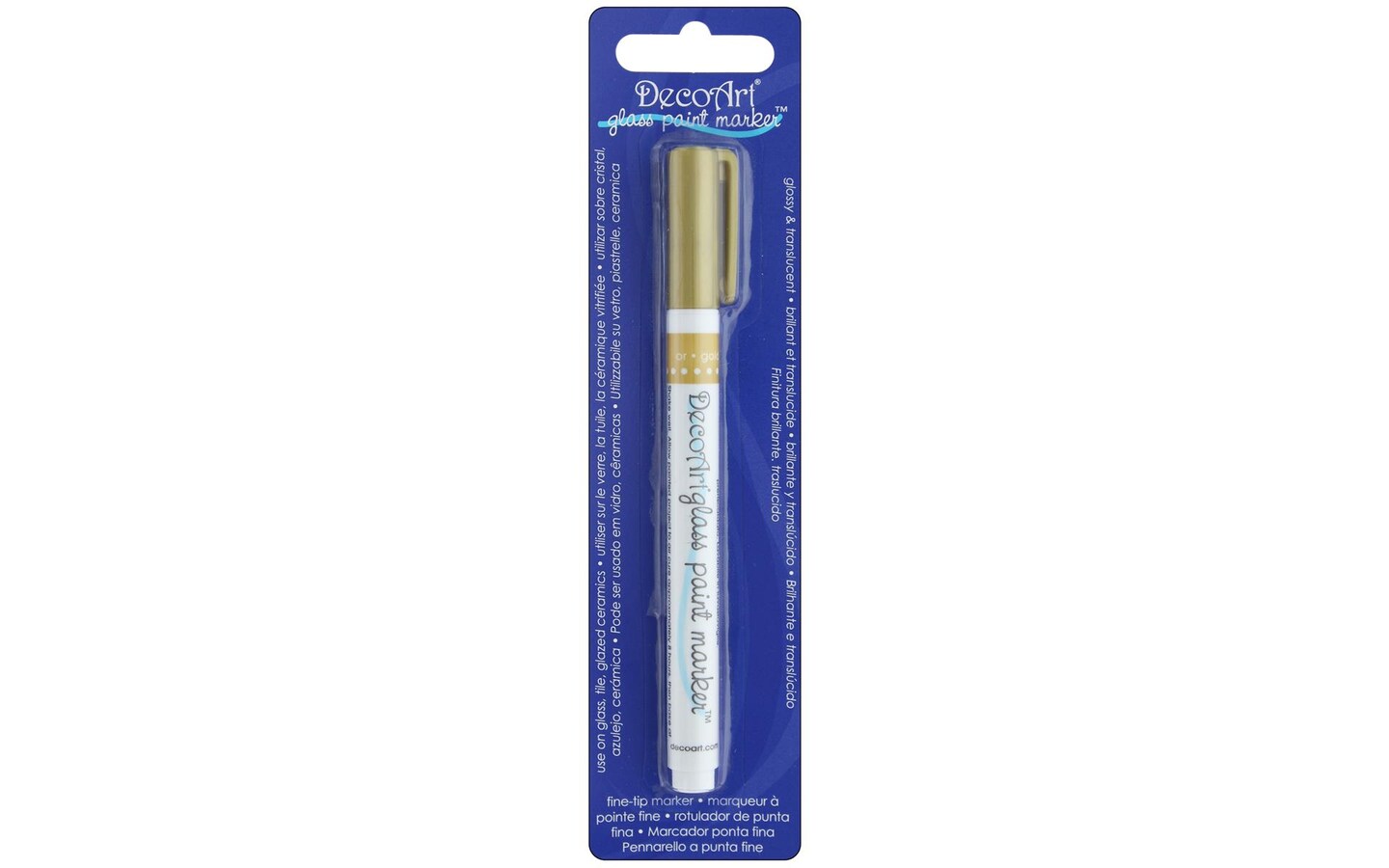 Decoart Glass Paint Marker Gold | Michaels