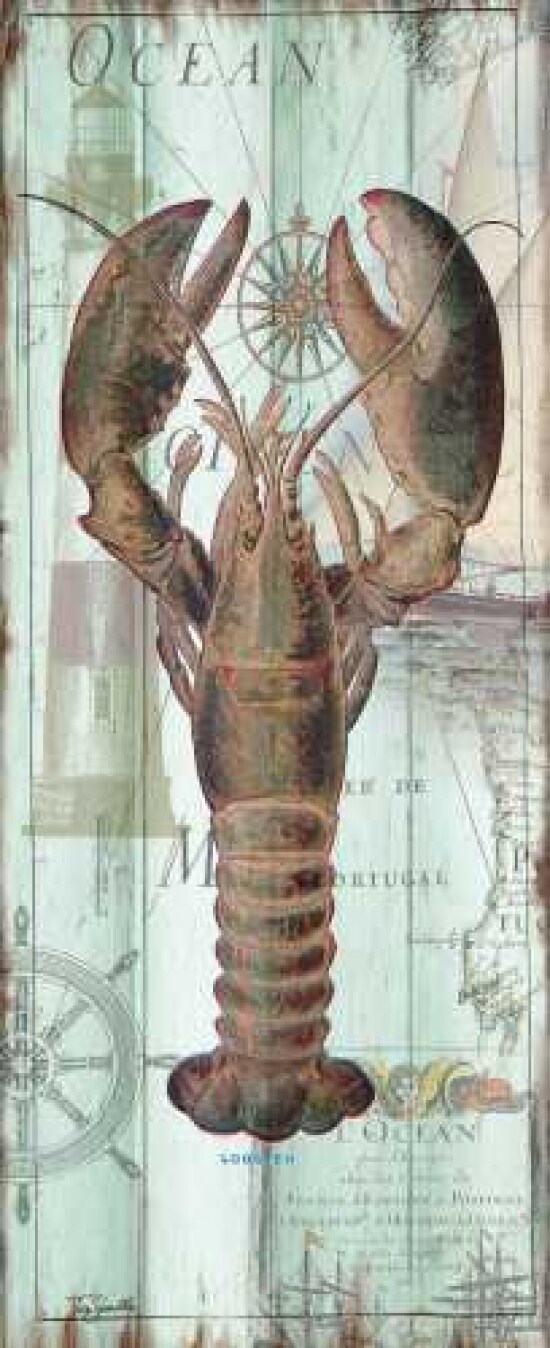 Antique La Mer Sea Creature Panel I Poster Print by  Tre Sorelle Studios - Item # VARPDXRB9406TS
