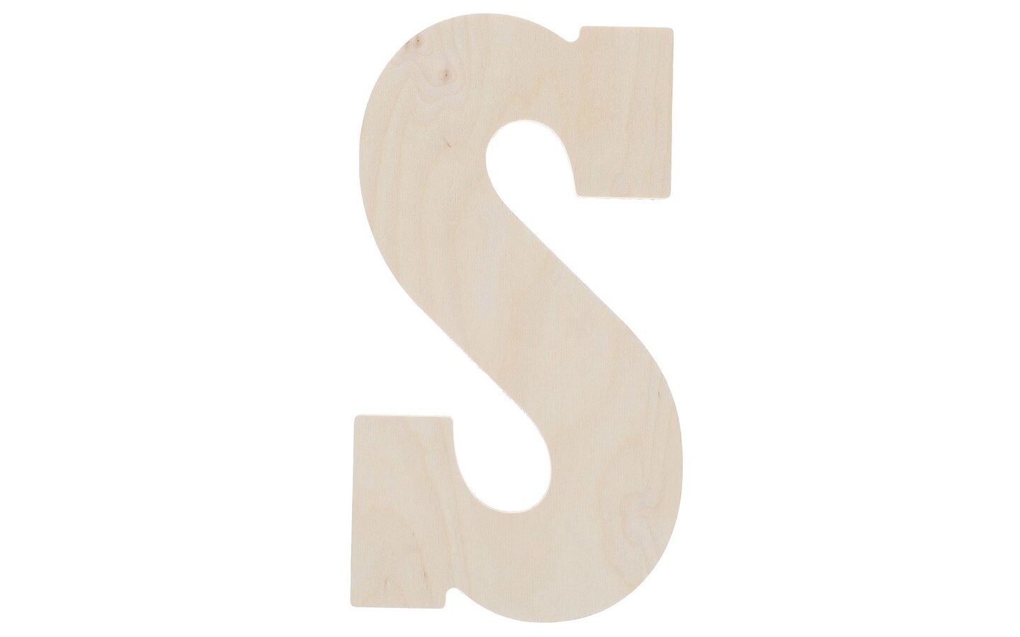 Good Wood by Leisure Arts Letter 13&#x22; S, Wooden Letters, Wood Letters, Wooden Letters Wall Decor, Large Wooden Letters, Wooden Letters 13 Inch, Small Wooden Letters for Crafts