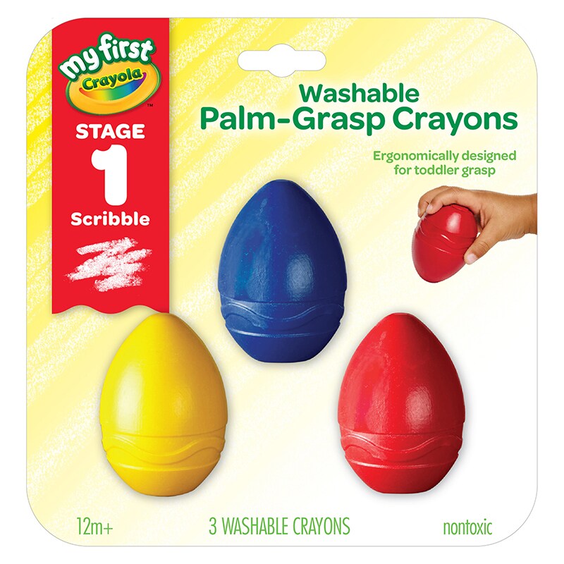 My First Crayola&#xAE; Washable Palm-Grasp Crayons, Pack of 3