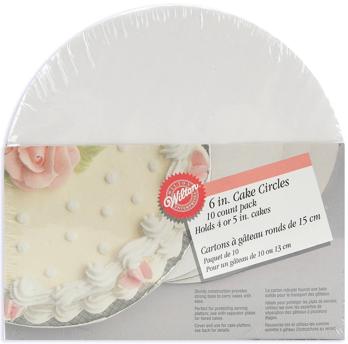 Wilton Cake Boards 10/Pkg-6&#x22; Round White