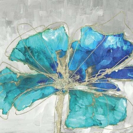 Blue Poppy II Poster Print by Wendy Kroeker