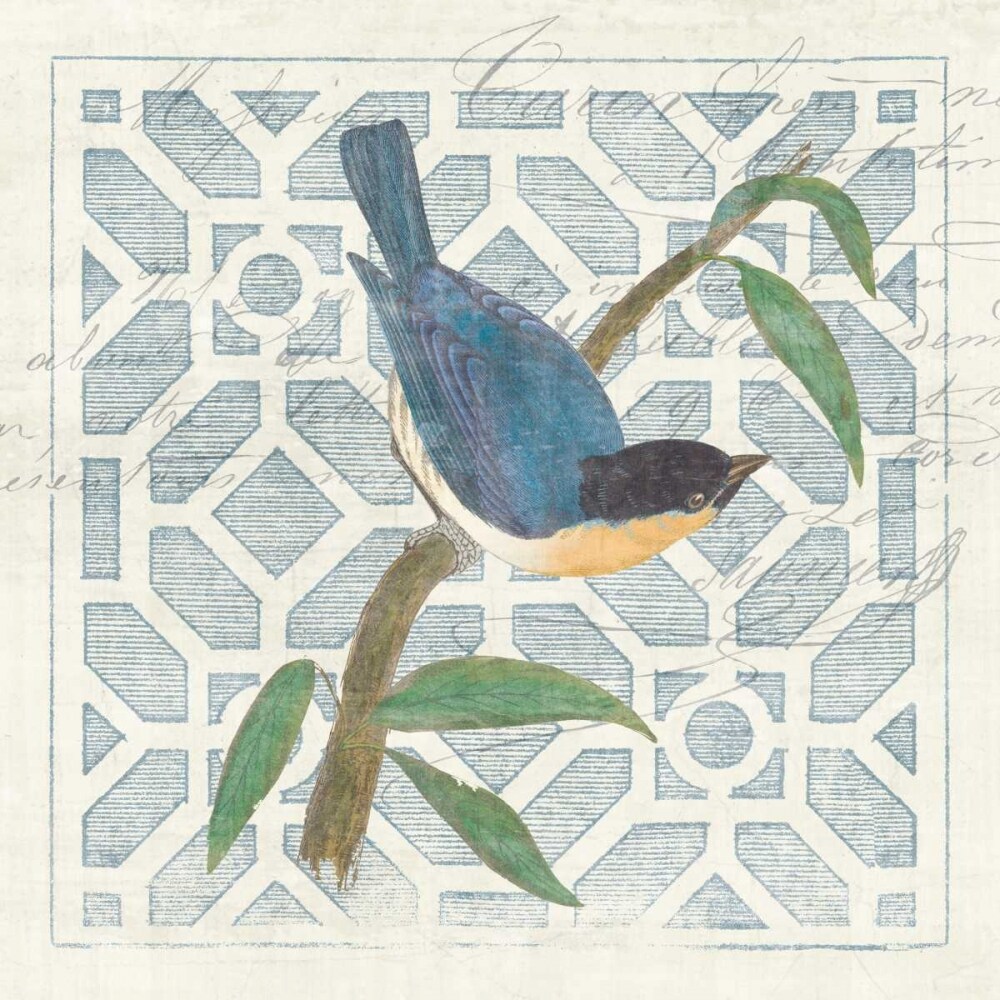Monument Etching Tile I Blue Bird Poster Print by Wild Apple Portfolio - Item # VARPDX13387