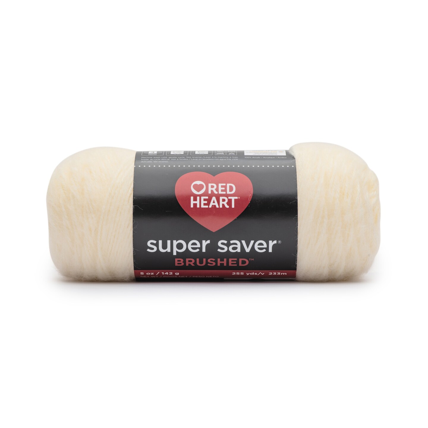 Red Heart Super Saver Brushed Yarn-Cream