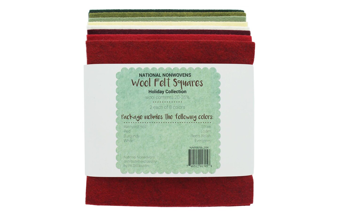 National Nonwovens Wool Felt 20/35% 6x 6 Fall Collection