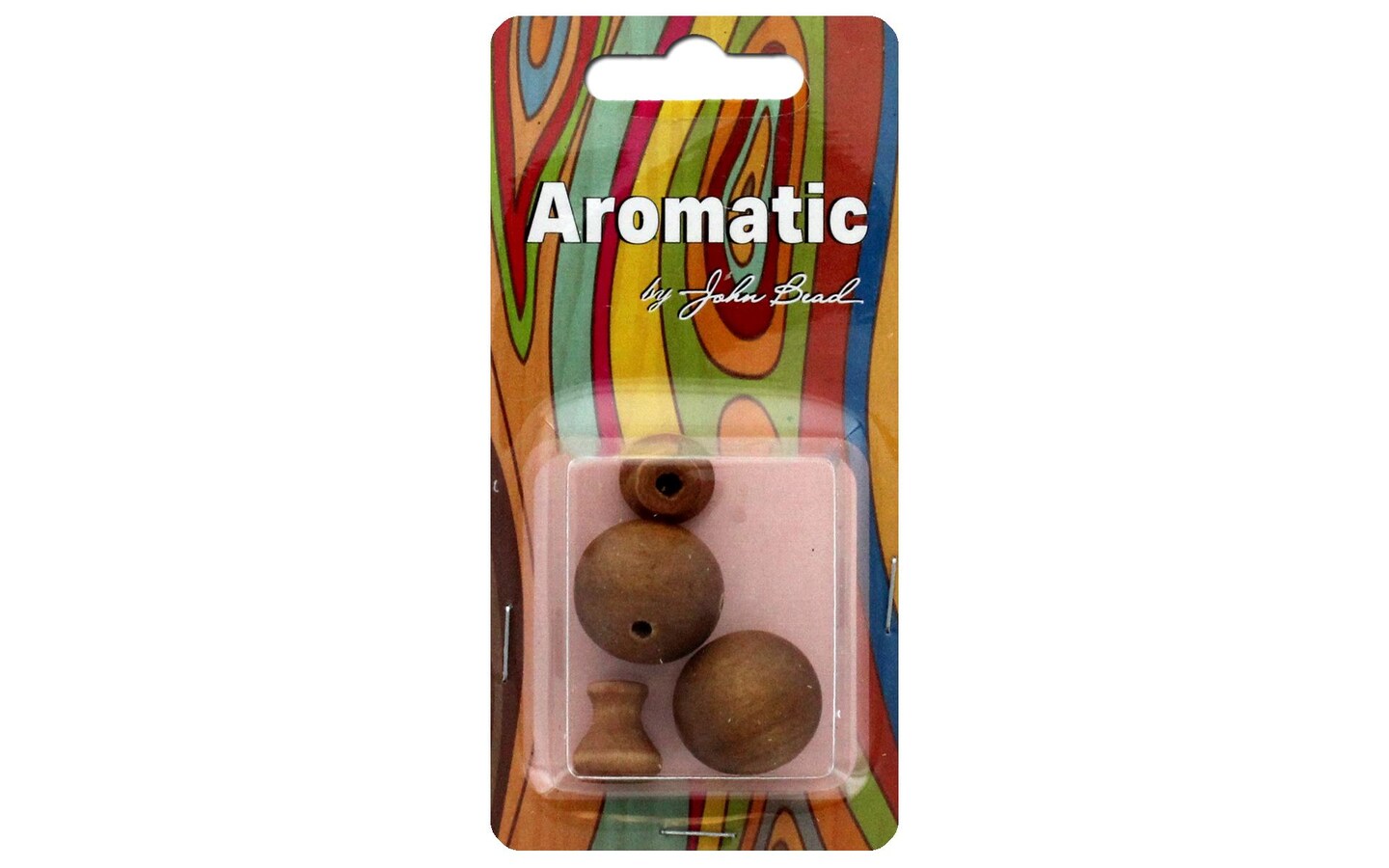 John Bead Guru Sandalwood 18mm Round Lt Brn 2pc