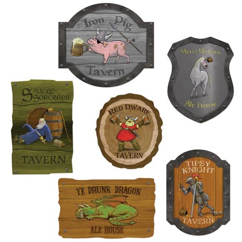 Medieval Tavern Sign Cutouts