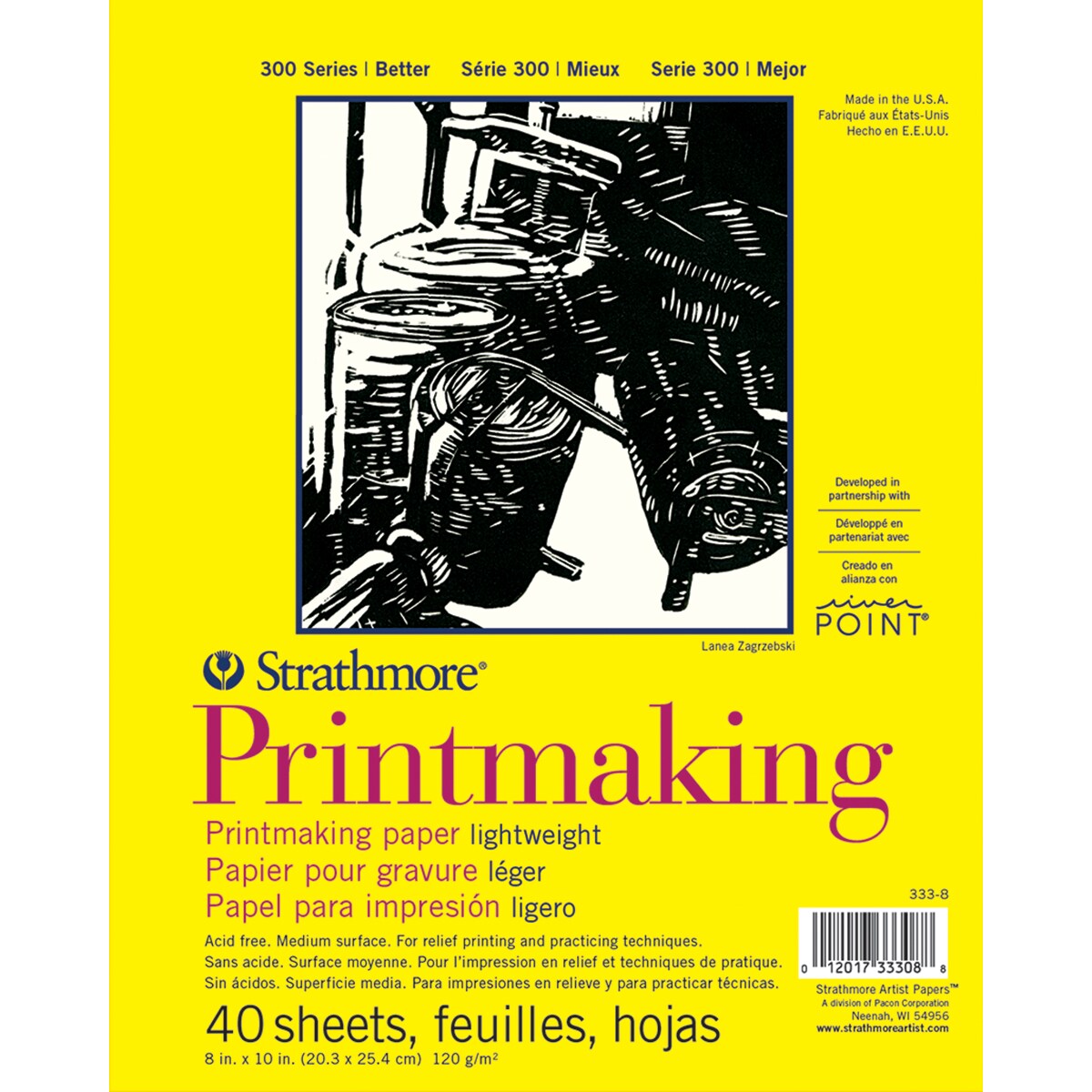 Strathmore Printmaking Paper Pad 8&#x22;X11&#x22;-40 Sheets