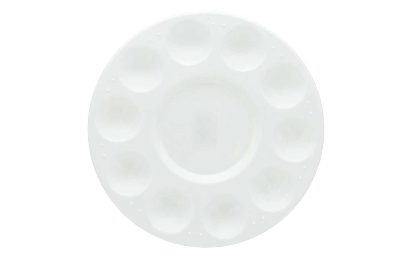 thumbnail image 2 of U.S. Art Supply 10-Well Plastic Artist Painting Palette – White Mixing Tray For Paint, Art Students 2 of 2