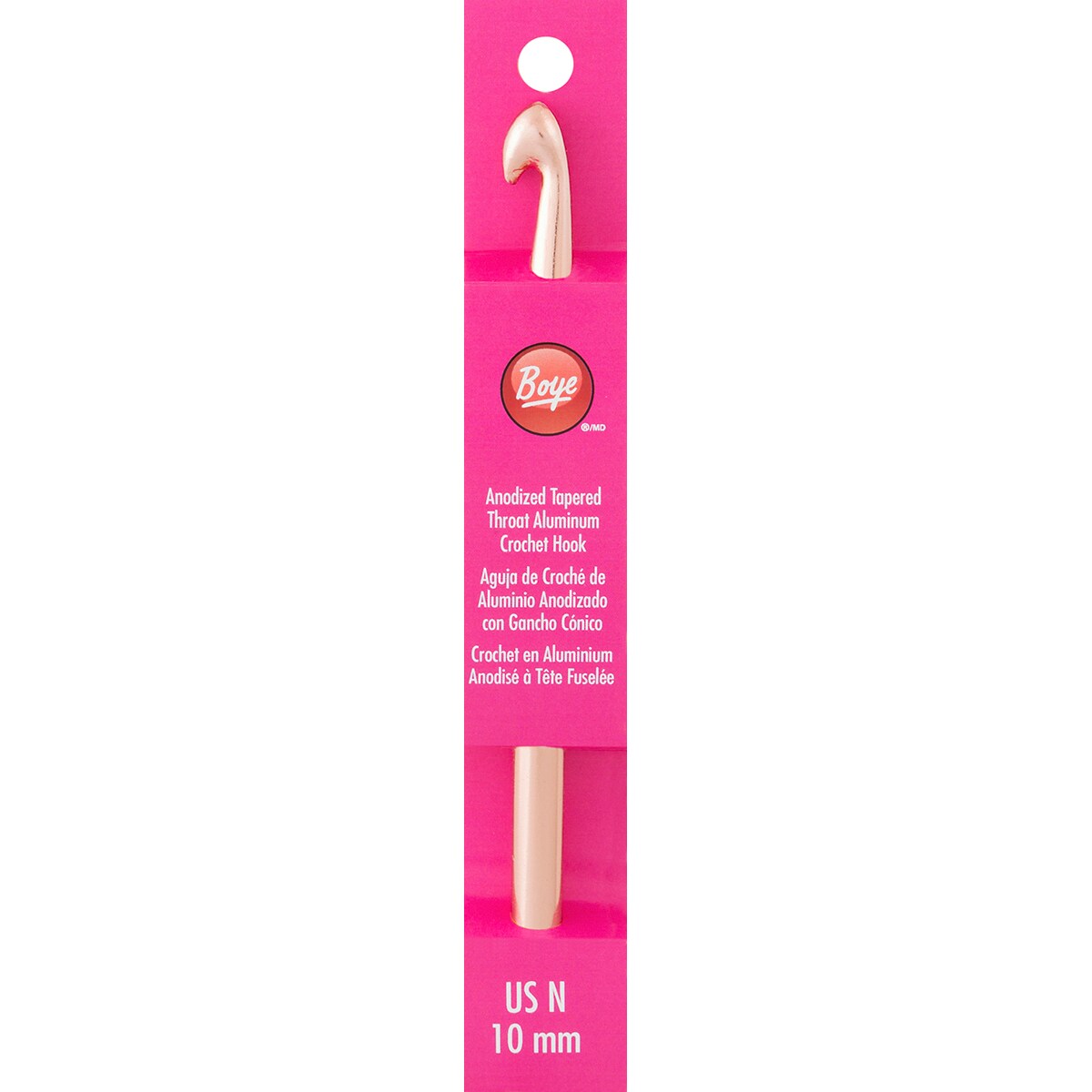 Boye Aluminum Crochet Hook 6&#x22;-Size N15/10mm