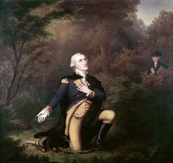 George Washington In Prayer at Valley Forge Poster Print by Paul Weber - Item # VARPDX281495