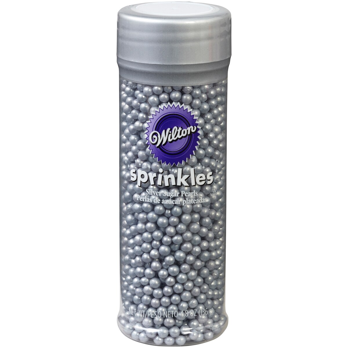 Wilton Pearl Sprinkles 5oz-Silver