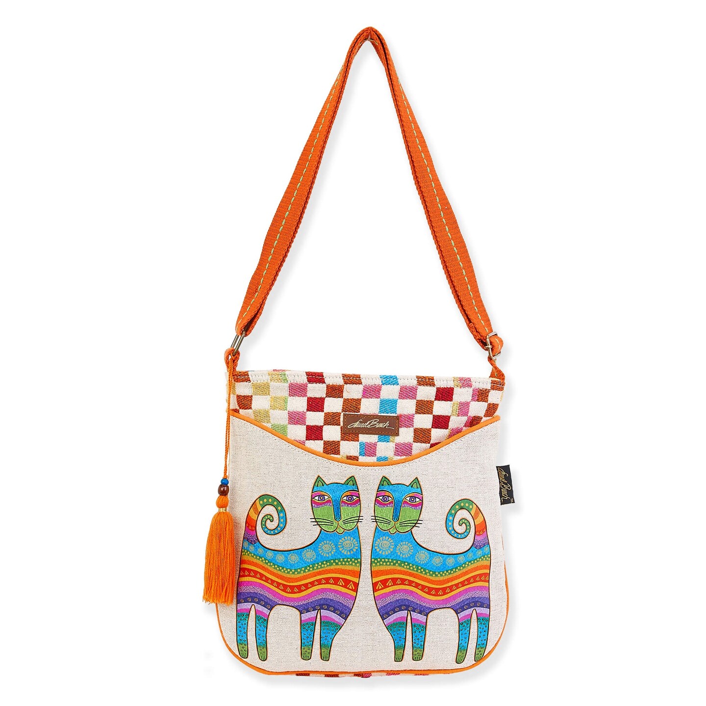 Laurel Burch Crossbody Tote Zipper Top 12"X2"X12"Prisma Michaels