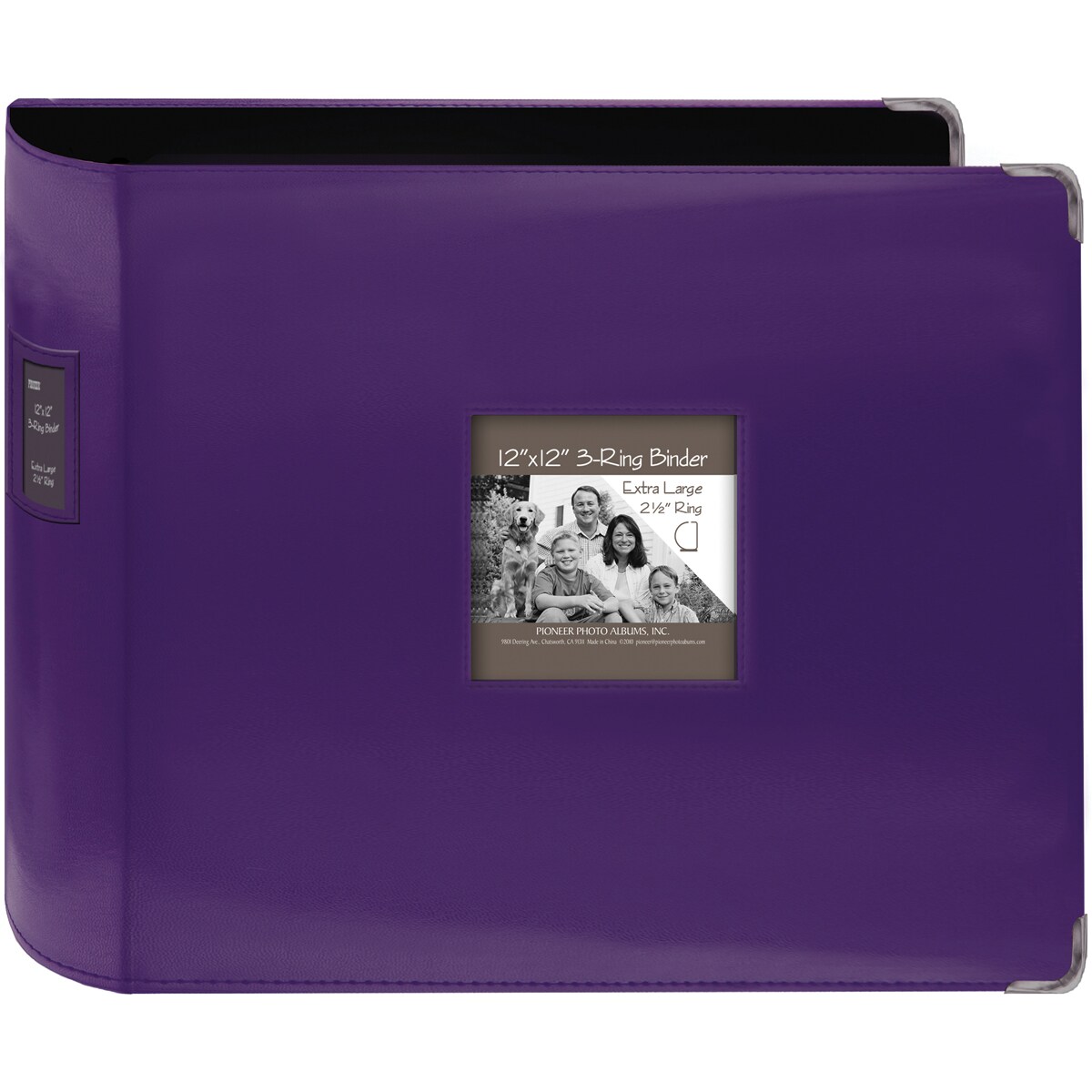 Pioneer 3-Ring Sewn Leatherette Album 12&#x22;X12&#x22;