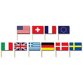 International Flag Picks 50 Count