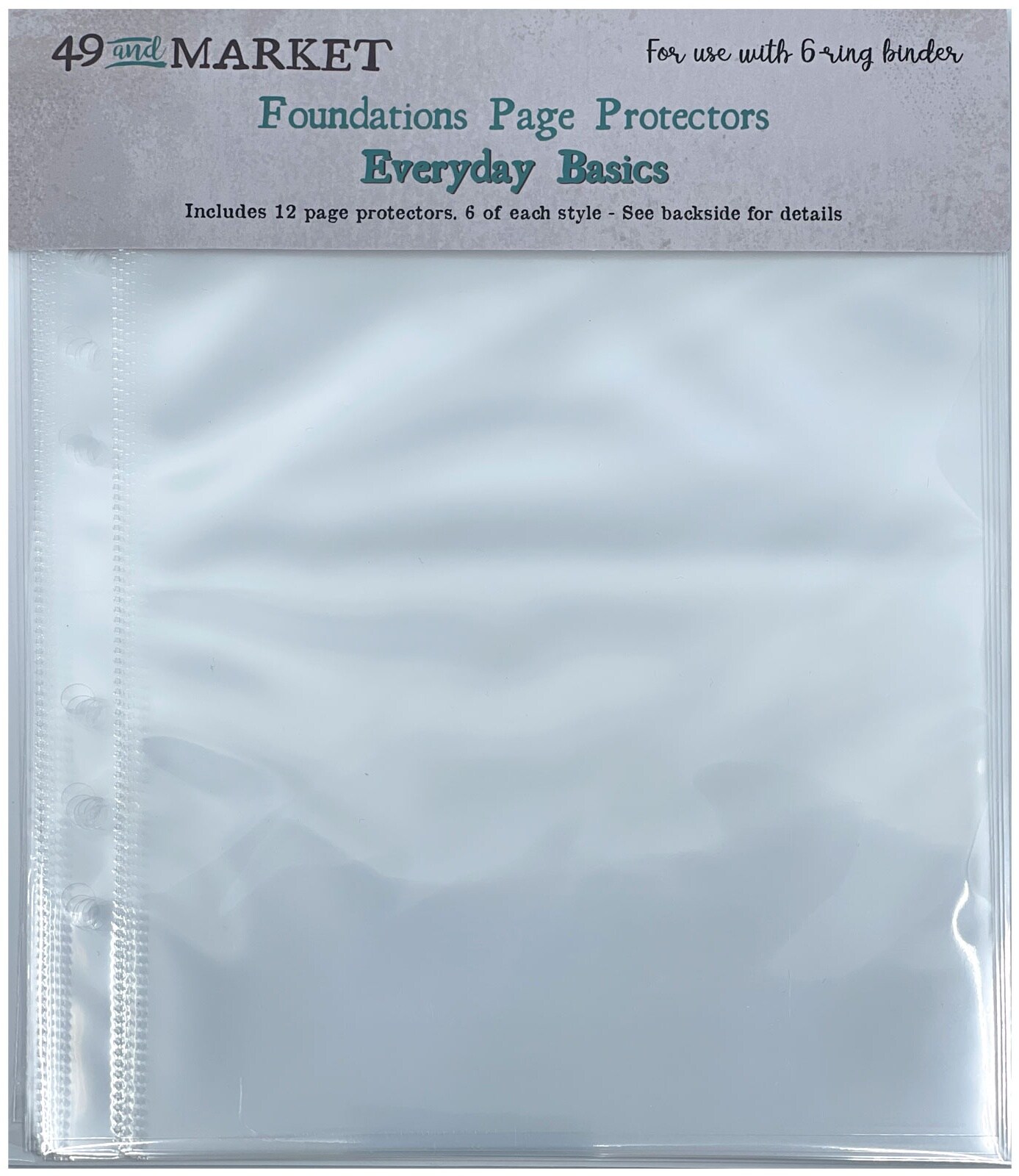 49 And Market Foundations Page Protectors 6X8 12/Pkg-Everyday